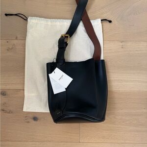 Soeur Paris Black Leather Shoulder Bag